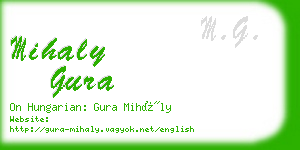 mihaly gura business card